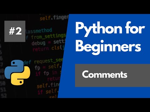 Python Programming For Beginners 2 - Comments