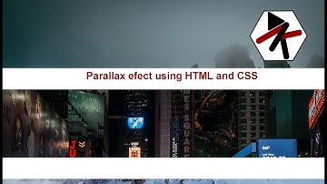 Parallax effect using html and css