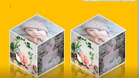 How to Make 3D Cube Shape Photo Effect in Microsoft Word | MS Word