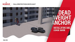 KARAM SA33 Dead Weight Anchor Quick Installation Guide | KARAM Safety