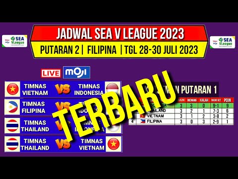 Jadwal Sea V League 2023 Hari ini | Indonesia vs Vietnam | Jadwal Voli Timnas Putra | Live Moji