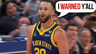Stephen Curry Just Punched The NBA In The Throat