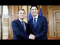 Justin Trudeau and Emmanuel Macron hold a joint news conference ahead of the G7 summit.