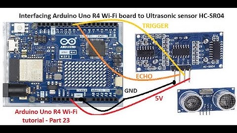 Interface van Arduino Uno R4 WiFi-bord met HC SR504 ultrasone sensor | R4 Wi-Fi-zelfstudie - Deel 23