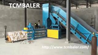 TCM BALER-Hydraulic scrap cardboard waste paper compress baler Sri Lanka Iran
