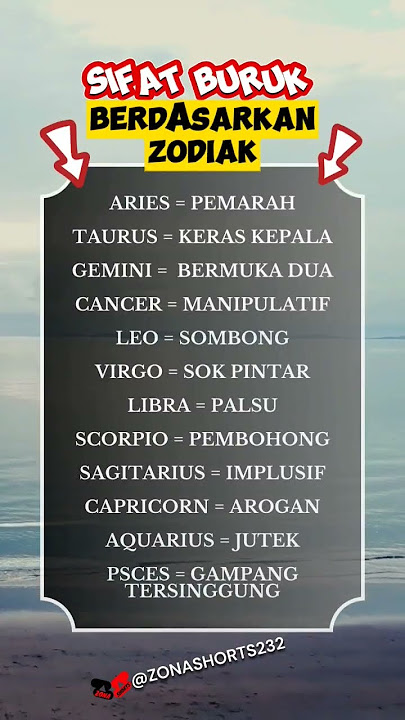 Sifat buruk berdasarkan zodiak #shorts #facts #psikologi #feed #feedshorts #trending #viral #status