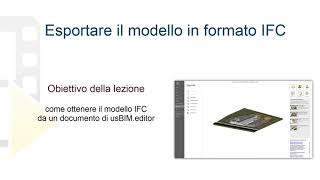 Tutorial usBIM.editor - Esportare il modello in formato IFC - ACCA software