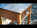 Building an End Table with Handcarved Designs // DIY