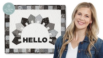 Make a "Hello Wall Hanging" with Misty Doan on At Home With Misty (Video Tutorial)