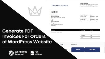 How to Generate PDF Invoices For WordPress Orders ? | WordPress Tutorial | MOHAMMED ARSHAD