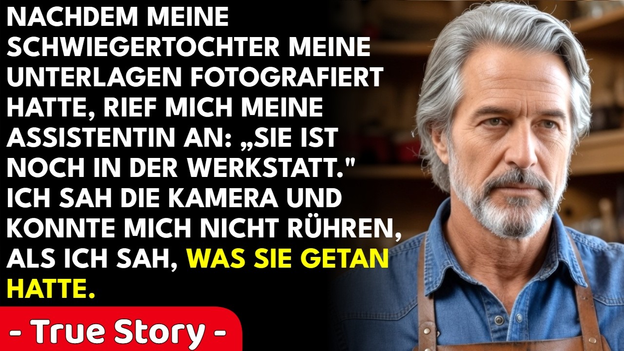 Ich stand in der Küche eines Kunden, als meine Mitarbeiterin mich flüsternd anrief: „Holger, deine Schwiegertochter ist in der Werkstatt. Sie geht durch die Schublade unter deinem Zeichentisch.“...