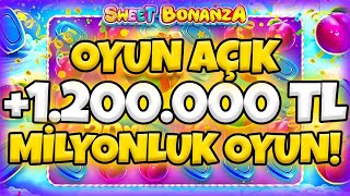 🍭 Sweet Bonanza Küçük Kasa 🍭 OYUN AÇIK! CANLI YAYINDA 1.200.000 TL DEV VURGUN!