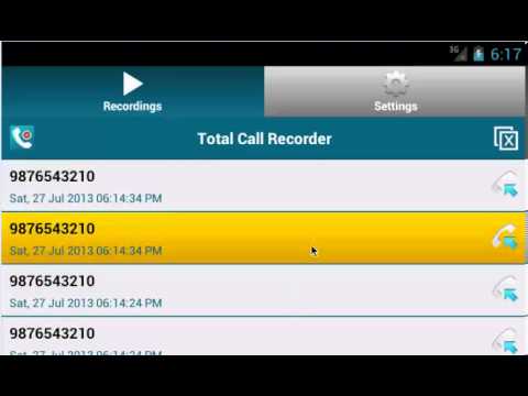 Total Call Recorder - Android Application - YouTube