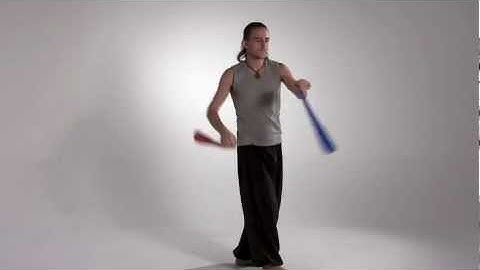 Looping Poi Video: backward standard pendulum weave filmed from the side