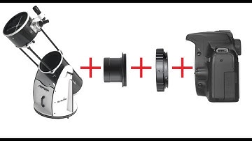 How to attach a DSLR camera to a telescope [AstronoMars]