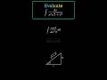 Trigonometric Substitution Integration #mathtutor