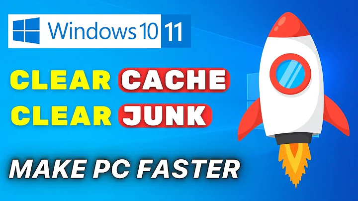 How to Clear ALL CACHE & JUNK From Windows 10 & Windows 11 EASY!