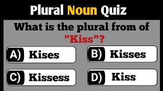 Plural Noun Quiz | Plural Nouns Practice Exercise: Can You Score This Test? #part 3
