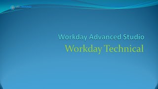 Workday Advanced Studio Training Demo Wealth