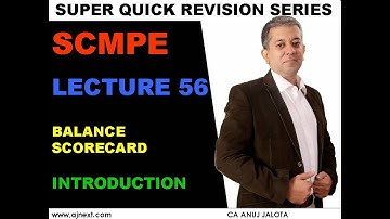 CA Final  || SCMPE ||  Super Quick Revision # 56  || Chapter 24 || Balance Scorecard || Introduction