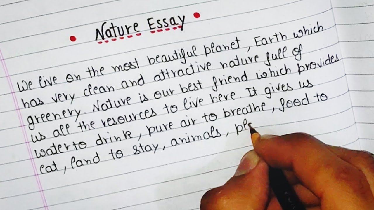 beauty of nature essay 100 words