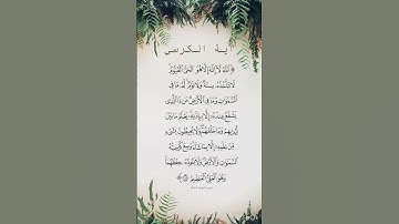 اية الكرسي /حمزة بوديب/ تلاوة هادئة ومريحة #آيات #موعظة#دعاء #للاجر #ايمانيات#حالات_واتس #مواعظ