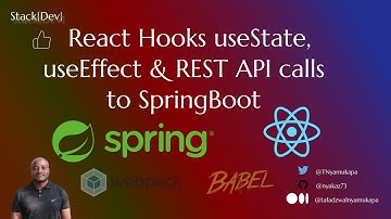 React Hooks useState , useEffect Rest API calls to Spring Boot