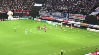 20170809コンサドーレ札幌 vs 横浜F・マリノス 天野純FK