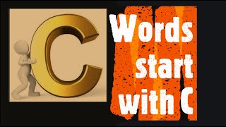 Words Starting With C - English Vocabulary Word List