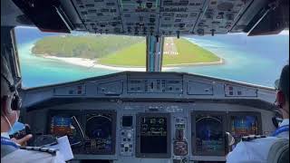 ATR 72-600 Short Field Landing - Cockpit View