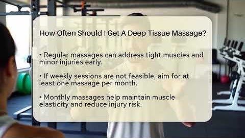 How Often Should I Get A Deep Tissue Massage? - Running Beyond Limits