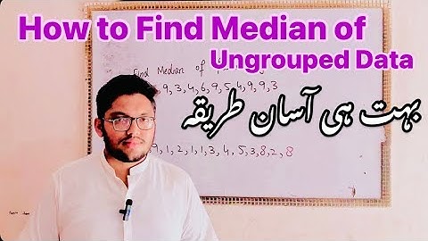 How to Find Median of Ungouped data || 10th Math chapter 6