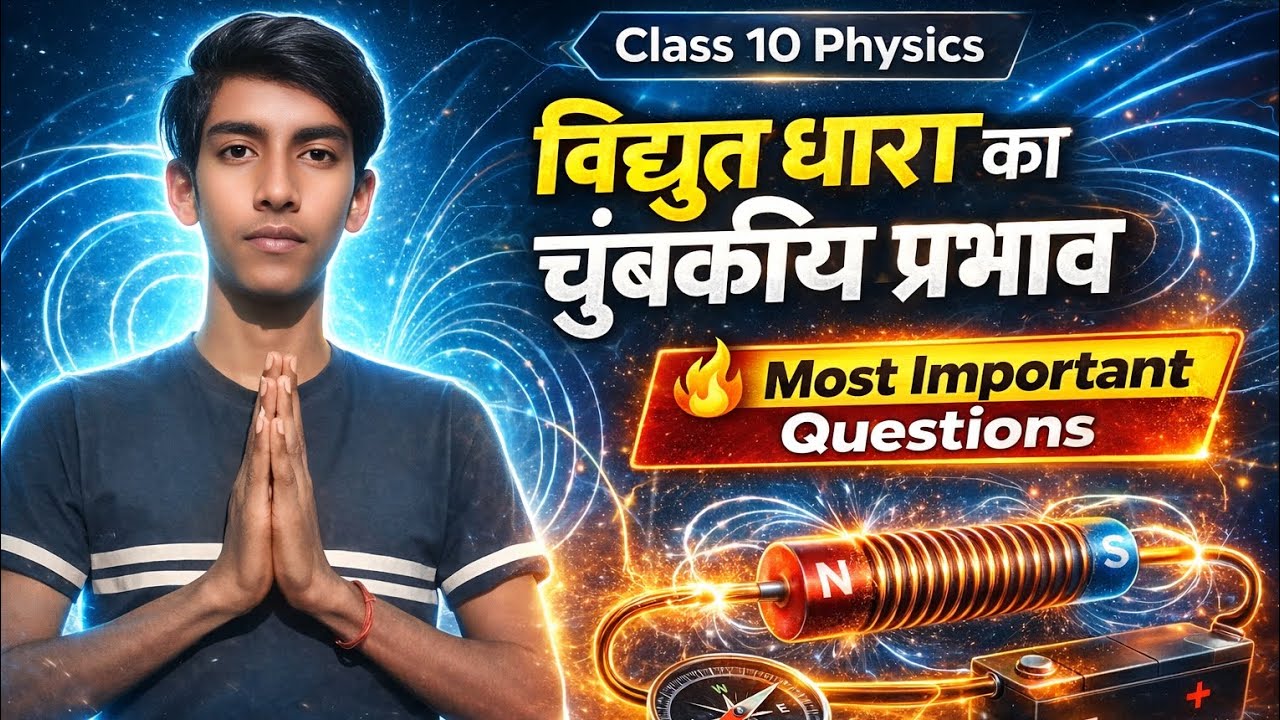 विद्युत धारा के चुंबकीय प्रभाव importent vvi objective question #vairal #since #objective  