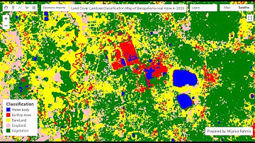 Land use and Land cover classification using Random forest machine learning in Google Earth Engine