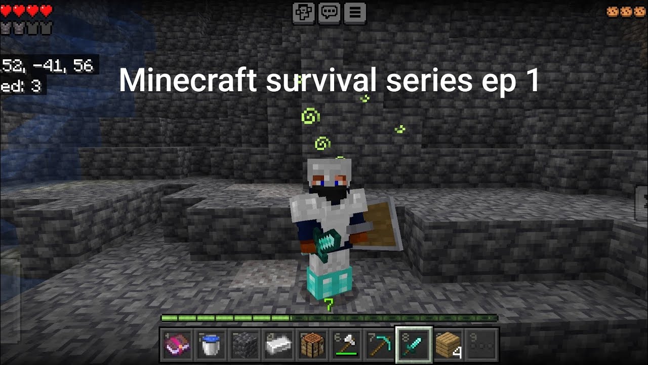 Minecraft survival series ep 1I i found diamonds 🤯 - YouTube