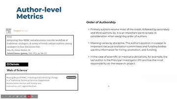 ACRL ULS PDC: Telling the Story of Your Research Impact with Bibliometrics and Altmetrics