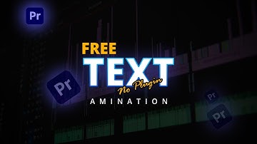 TITLE Animations in Premiere Pro | No Plugins |Sohan Graphics