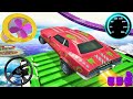 Mega Ramp Stunt Car Extreme 3D - Impossible Sport Car Racing 3D Simulator - GamePlay Android