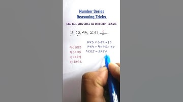 Series| Missing Number Series| Reasoning Classes| Reasoning for SSC CGL GD CHSL| #shorts
