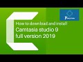 how to download camtasia studio 9 free for life time use and install 2019 | Bangla