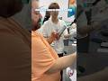 Customer come to visiting factory and use universal mold phone case printing machine to DIY