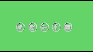 GREEN SCREEN | FREE SOCIAL MEDIA ICONS PACK ANIMATED [High Quality] by Sound Effects Pro 34,312 views 6 years ago 6 minutes, 57 seconds