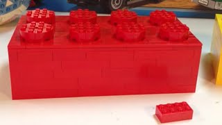 LEGO Tutorial - Building a Large Scale 2x4 Red Brick - 6 times bigger