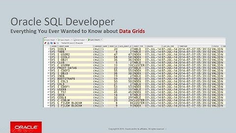 Everything You Need to Know about the Data Grids in Oracle SQL Developer