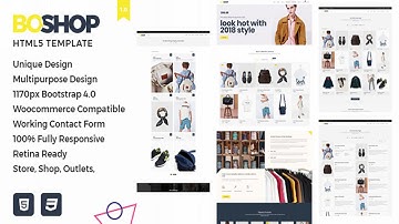 BoShop - Multipurpose eCommerce HTML5 Template | Themeforest Website Templates and Themes