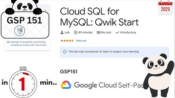 [ NEW ] Cloud SQL for MySQL: Qwik Start | #qwiklabs | #arcade #trivia #GSP151 Google Cloud Solution