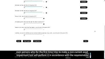 Write-downs on fixed assets - easy-to-use system for testing of impairment