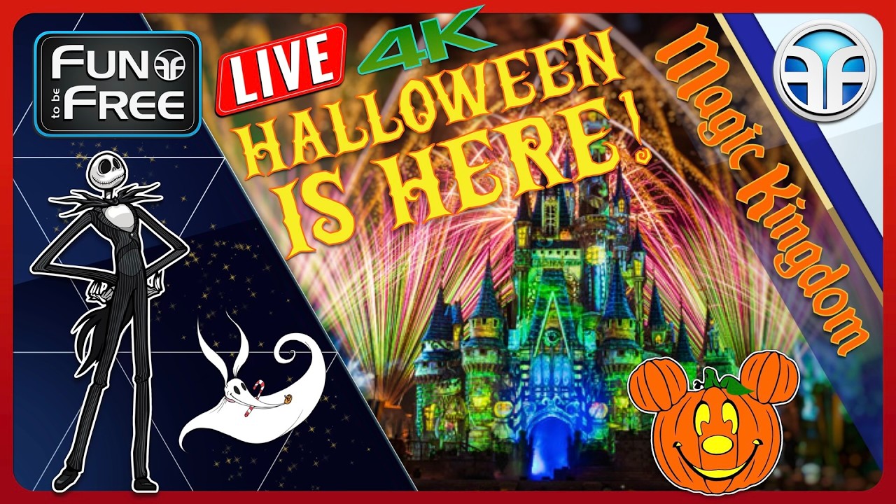 🔴 LIVE: 🎃 Mickey's Not So Scary Halloween Party Prep — Magic Kingdom RIGHT NOW