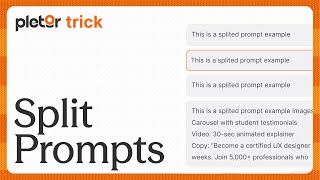 Pletor Tricks Split Prompts
