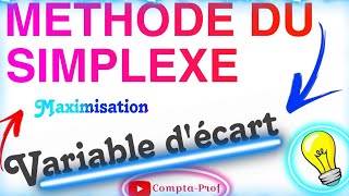 [⭕️P1]:Comment Résoudre Un Problème De Maximisation Par La Méthode Du Simplexe